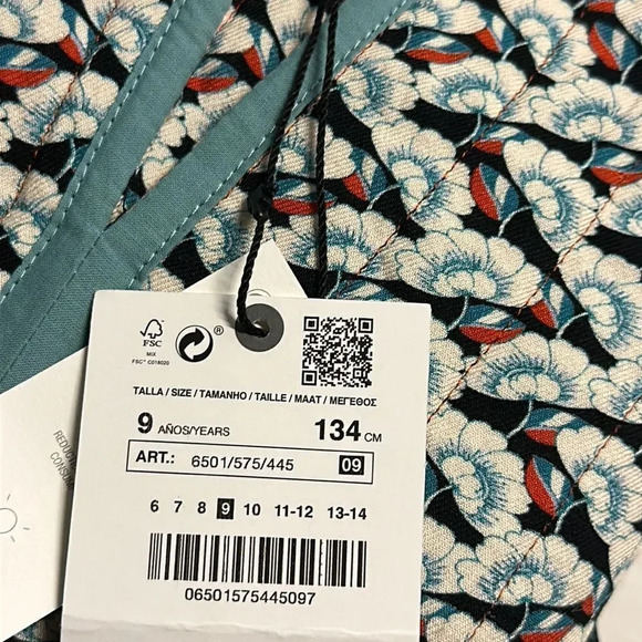 ZARA Kids | Multicolored | COMBINATION OVERSIZED BLOUSE - Picture 6 of 7